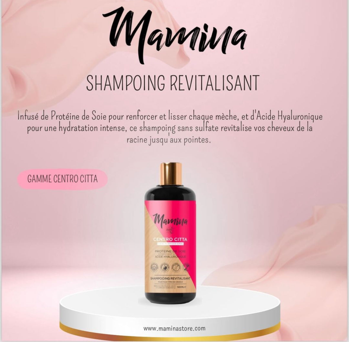 Shampoing Revitalisant Protéine de Soie & Acide Hyaluronique Professionnel